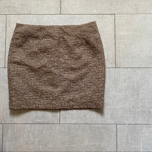 MICHAEL Michael Kors Dresses & Skirts - Michael Kors Brown/Gold Metallic Skirt